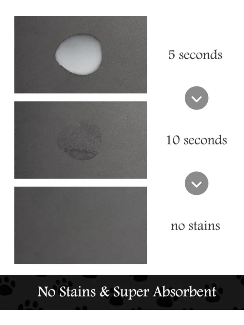 Absorbent Dog Feeding Mat - Quick Dry, Stain-Resistant, 16